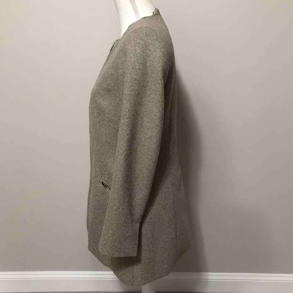 NWT Zara flecked zip front Frock coat - Picture 9 of 16